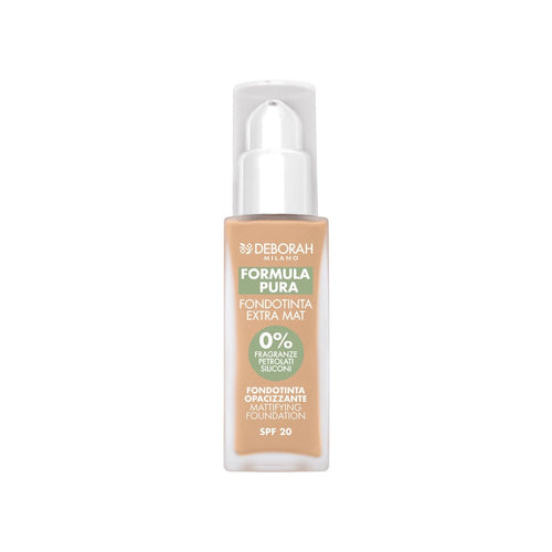 Deborah Formula Pura Fondotinta Extra Mat SPF20 30ml ingredienti naturali