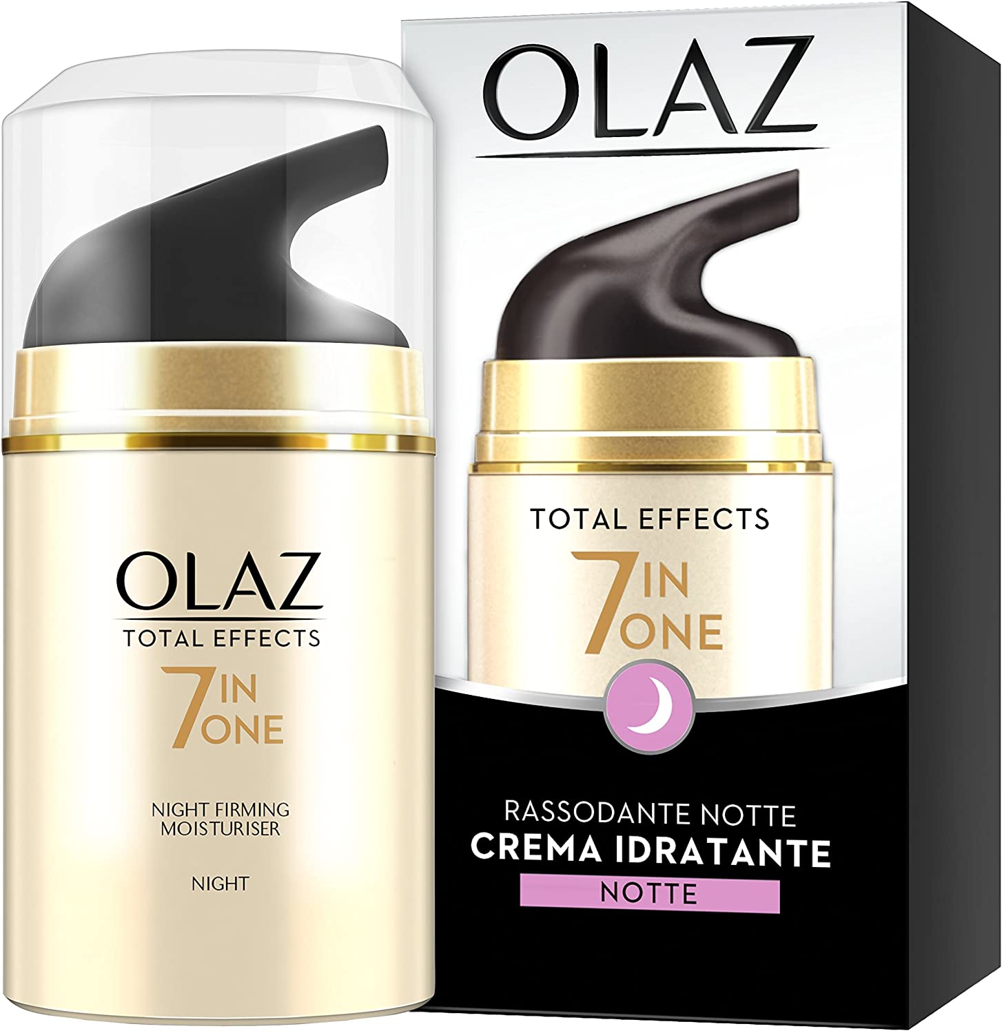 Olaz Total Effects 7 Benefici In 1 Crema Viso Idratante Notte Antirughe - Acque Profumeria