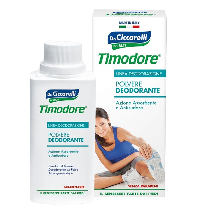 Timodore Polvere Deodorante Piedi Assorbente Antiodore