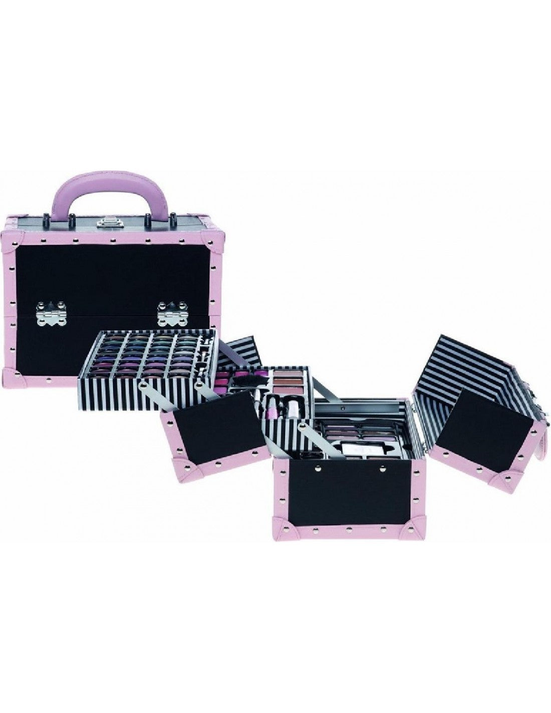 Casuelle Cosmetic Beauty Case Nera/Rosa