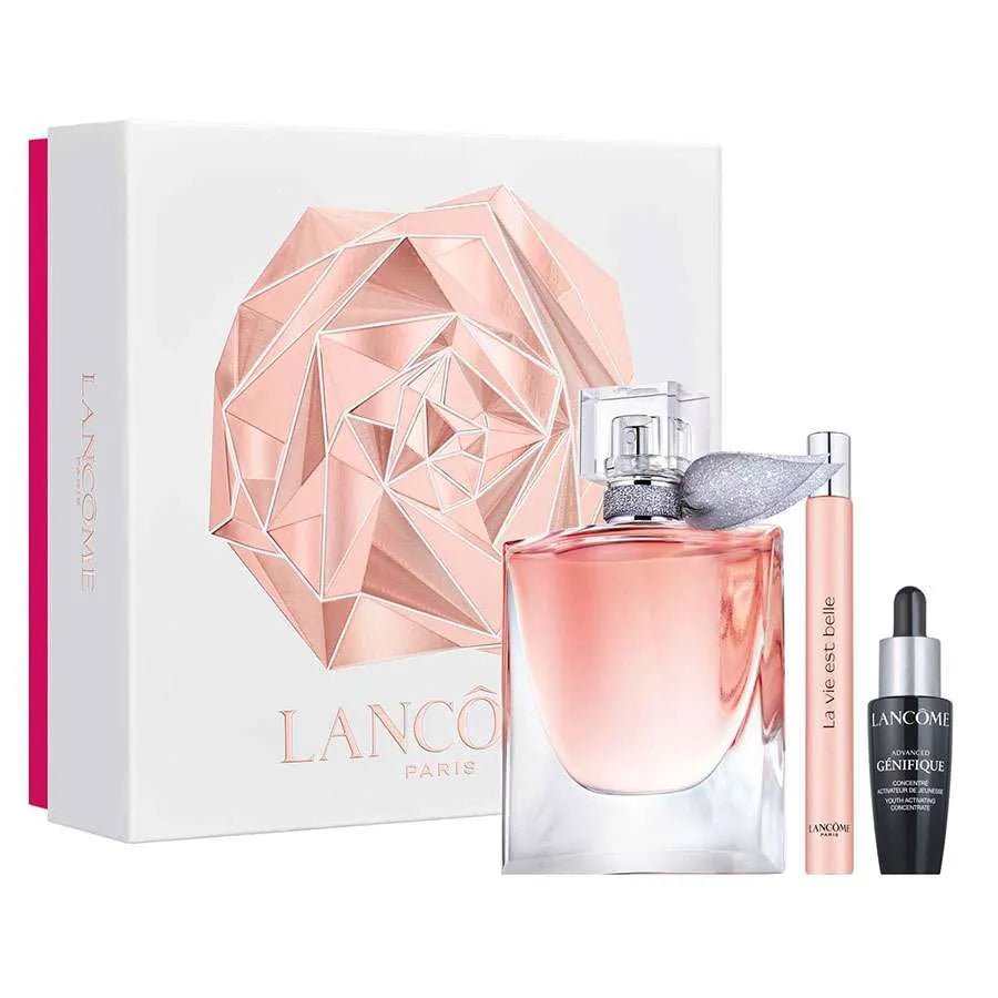 Lancome La Vie Est Belle Eau de Parfum Cofanetto 50 ml - travel 10 ml - siero 10 ml - Acque Profumeria