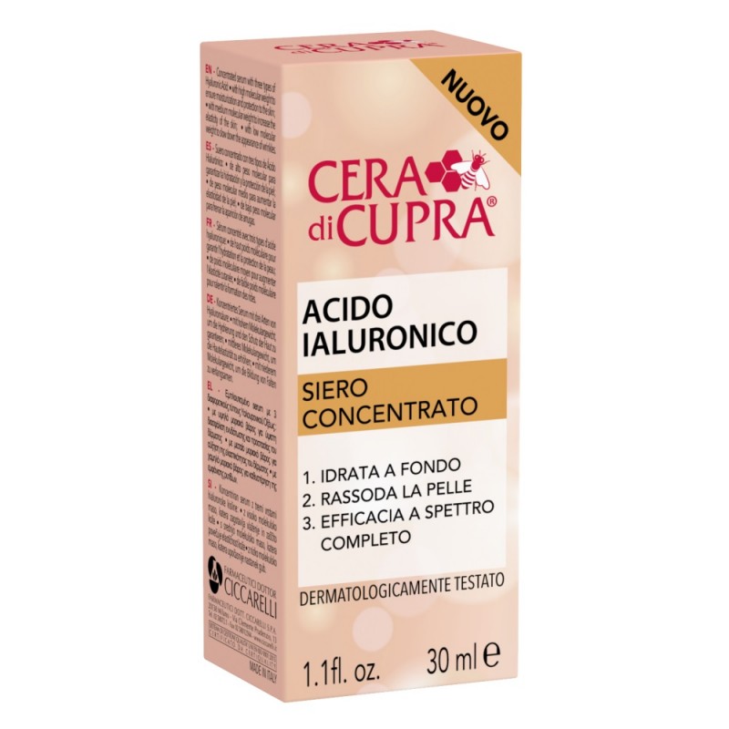 Cera di Cupra Acido Ialuronico Siero Concentrato Viso