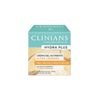 Clinians Hydra Plus Crema - Gel - Nutriente Ultra leggera - pelli secche - olio di Argan 50 ml
