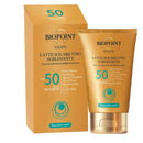 Biopoint Latte Solare Viso Sublimante SPF 50 – Protezione Alta e Luminosità Naturale per la Pelle del Viso 50ml - Acque Profumeria