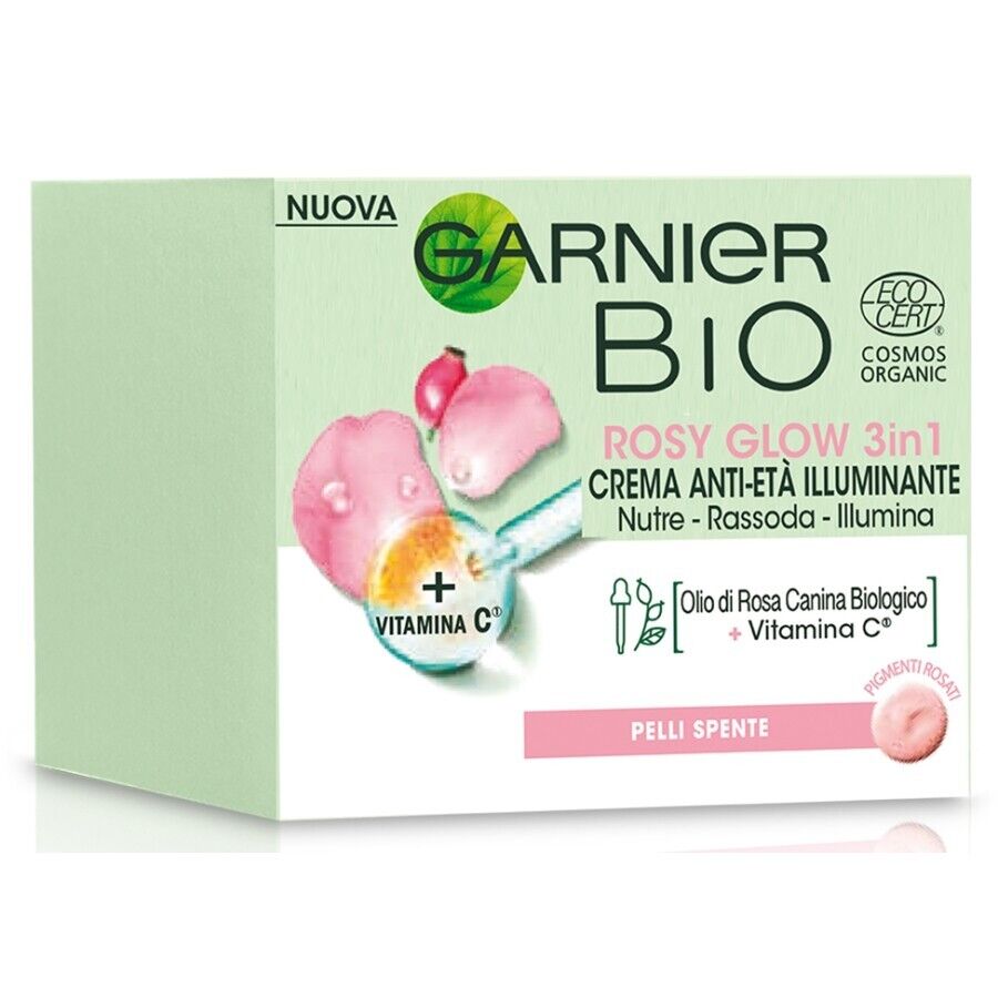 Garnier Bio Rosy Glow 3in1 Crema Anti-età Illuminante 50ml