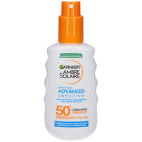 Garnier - Ambre Solaire Sensitive Advanced - spray abbronzante per pelli sensibili - SPF 50+ 200ml - Acque Profumeria