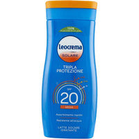 Leocrema Latte Solare Idratante SPF 20 Protezione Media e Pelle Morbida anche al Sole 200ml - Acque Profumeria