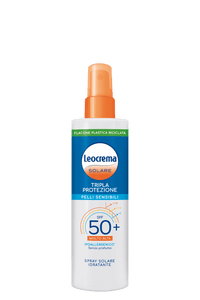 Leocrema Spray Solare Idratante SPF50+ Ipoallergenico per Pelli Sensibili 200 ml - Acque Profumeria