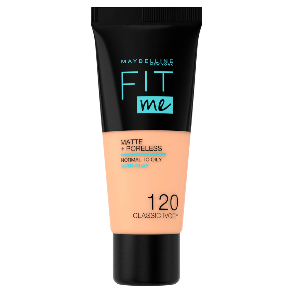 Maybelline Fit Me Matte+Poreless Fondotinta 30 ml – Makeup Donna Effetto Opaco Anti-Pori
