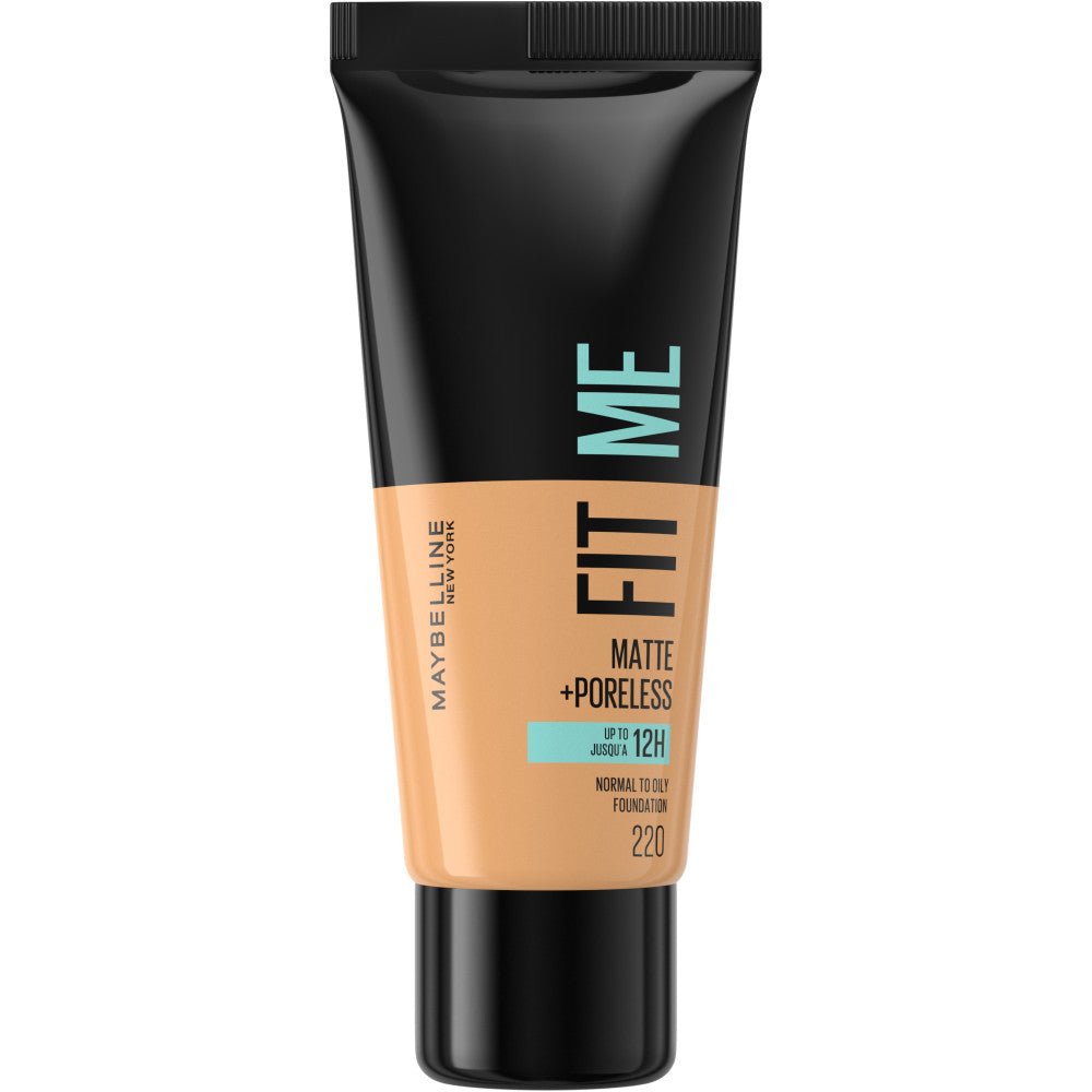 Maybelline Fit Me Matte+Poreless Fondotinta 30 ml – Makeup Donna Effetto Opaco Anti - Pori - Acque Profumeria