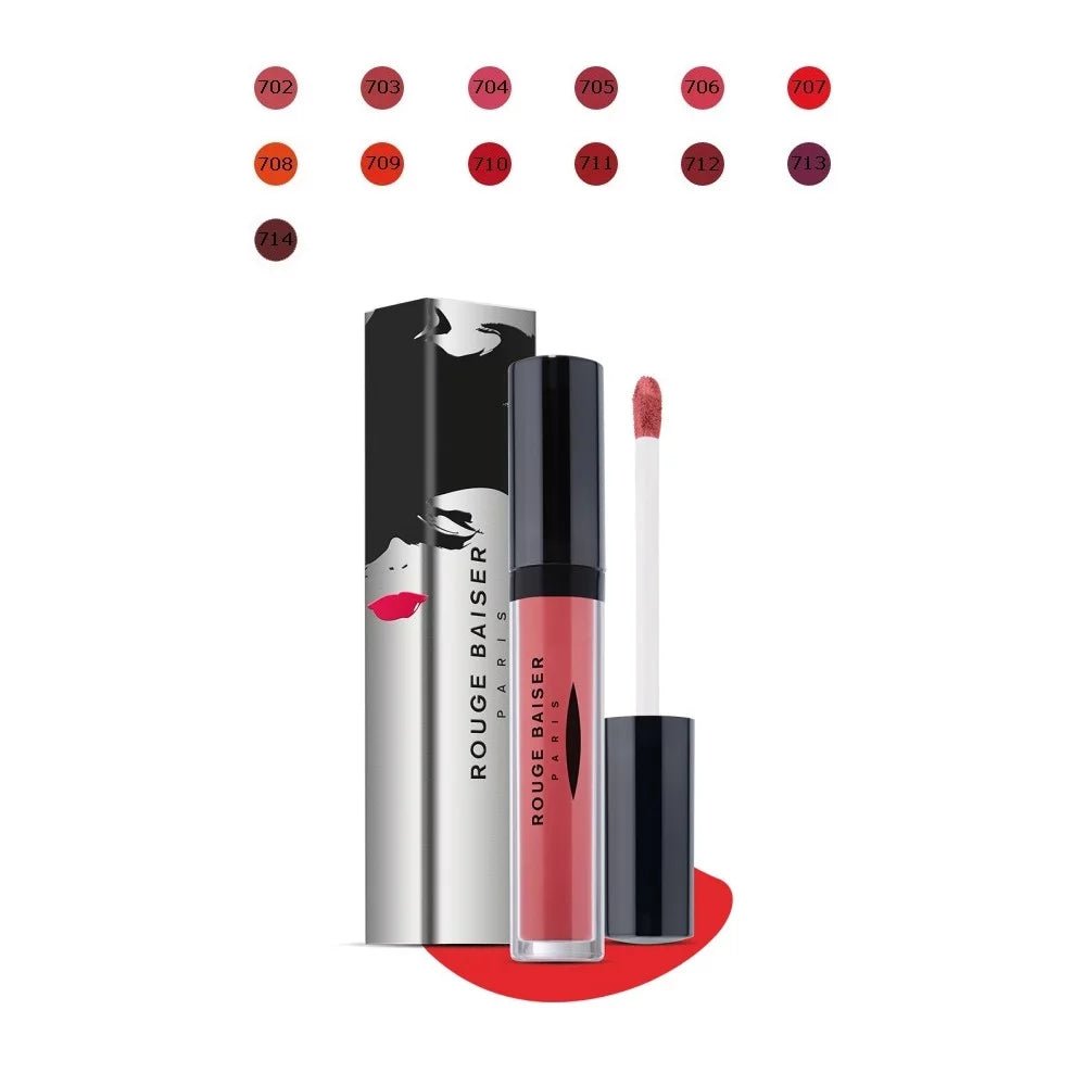 Rouge Baiser - Laque A Levres - Evidemment Vinyle - Rossetto Liquido Rimpolpante - Acque Profumeria